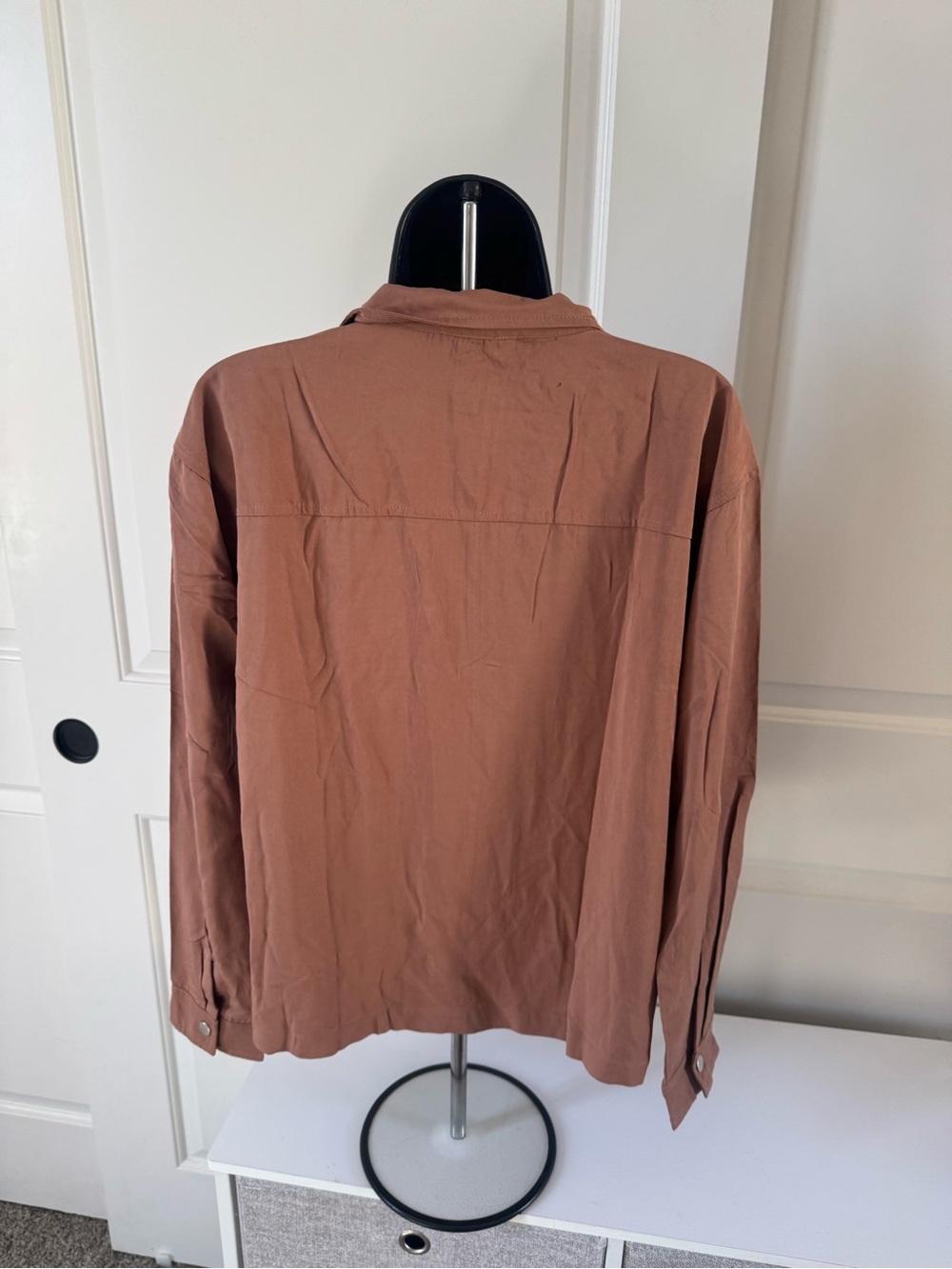 Mystree Rust Brown Zip-Front Field Jacket - Picture 2 of 3